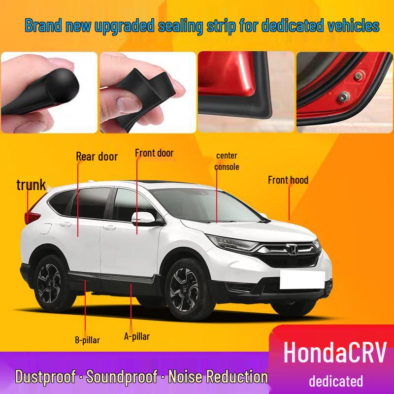 Уплотнительная лента двери Honda CR-V - Звукоизоляция, Пылезащита, Шумоподавление Резиновая лента для полной модификации автомобиля