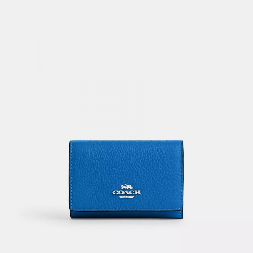 Coach Микро-кошелек Серебряный Деним