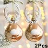 1Pce Antlers Ball Christmas Ball Christmas Tree Hanging Deer Christmas Ball Deer Pendant