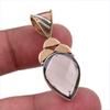 Двухцветный подарочный кулон из натурального дымчатого кварца 925 пробы из чистого серебра 1,50 дюйма y4v08