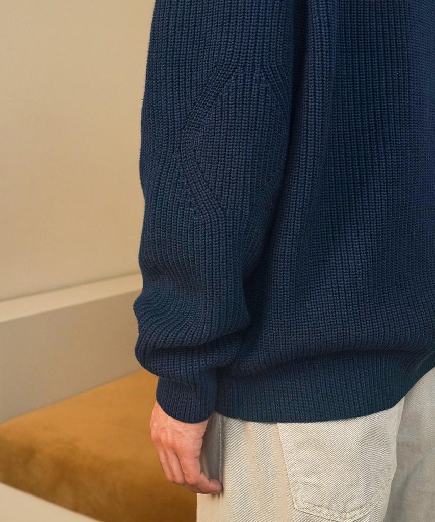 INTEMPOMOOD Hazzi Elbow Volume Pullover_Navy