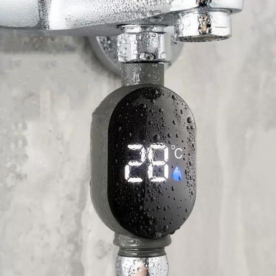 Измеритель температуры душа Точный тестер мониторинга температуры воды со светодиодным дисплеем Гидроэнергетический Водонепроницаемый Термометр для ванны Безопасный датчик