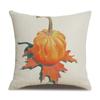 Thanksgiving Linen Pillowcase Autumn Pumpkin Print Pillow Cushion Cover