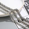 The Ring -intensive Opening Ring Stitching Chain Necklace Necklace