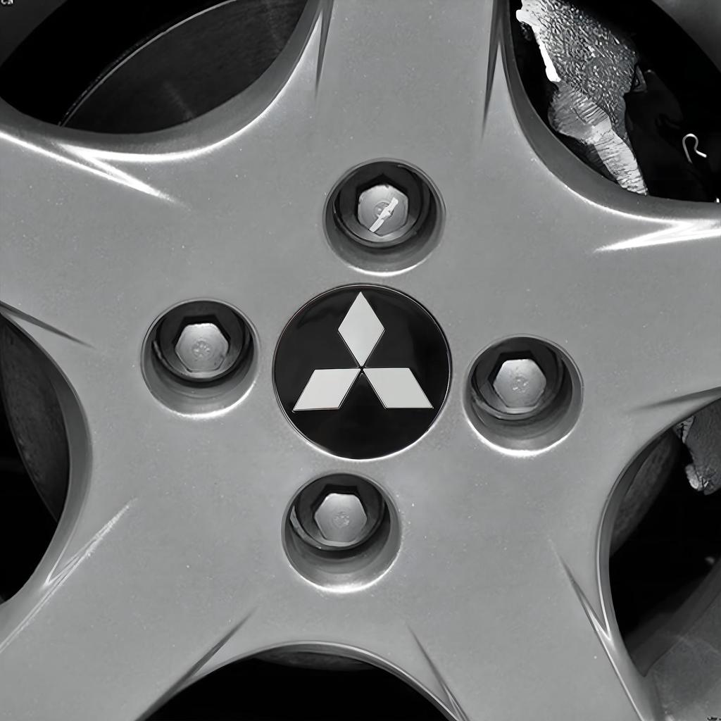 4PCS 60mm Car Wheel Center Hub Caps Tire Rim Covers Decora Accessories For Mitsubishi Ralliart Lancer L200 Outlander Eclipse ASX