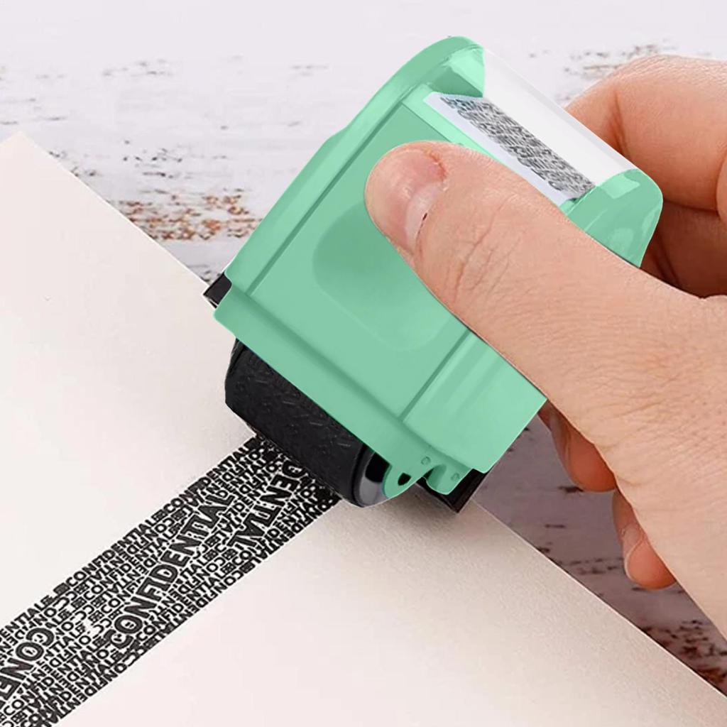 Stamp Roller Anti-Theft Confidential Protection ID Seal Privacy Confidential Data Guard Information Identity Address Blocker