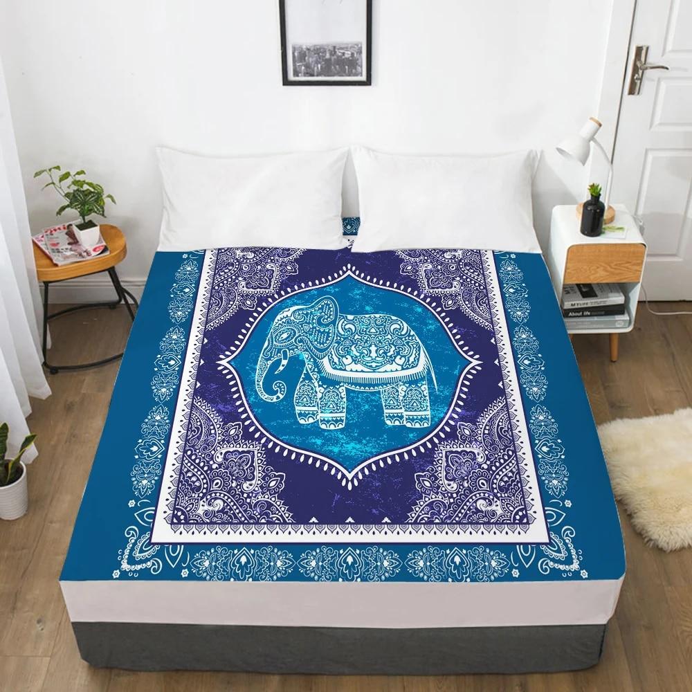 Простыни на заказ, наматрасник с резинкой, 3D простыня, постельное белье 200x200 160x200, простыня, постельное белье в богемном стиле