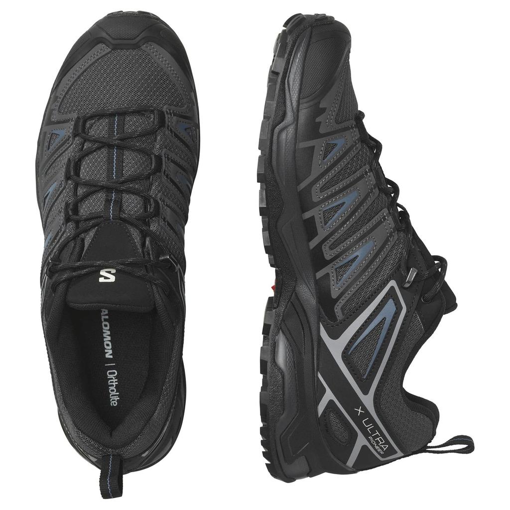 SALOMON X Ultra Pioneer Black Blue Ashes Men Sneakers Ebony L47197200