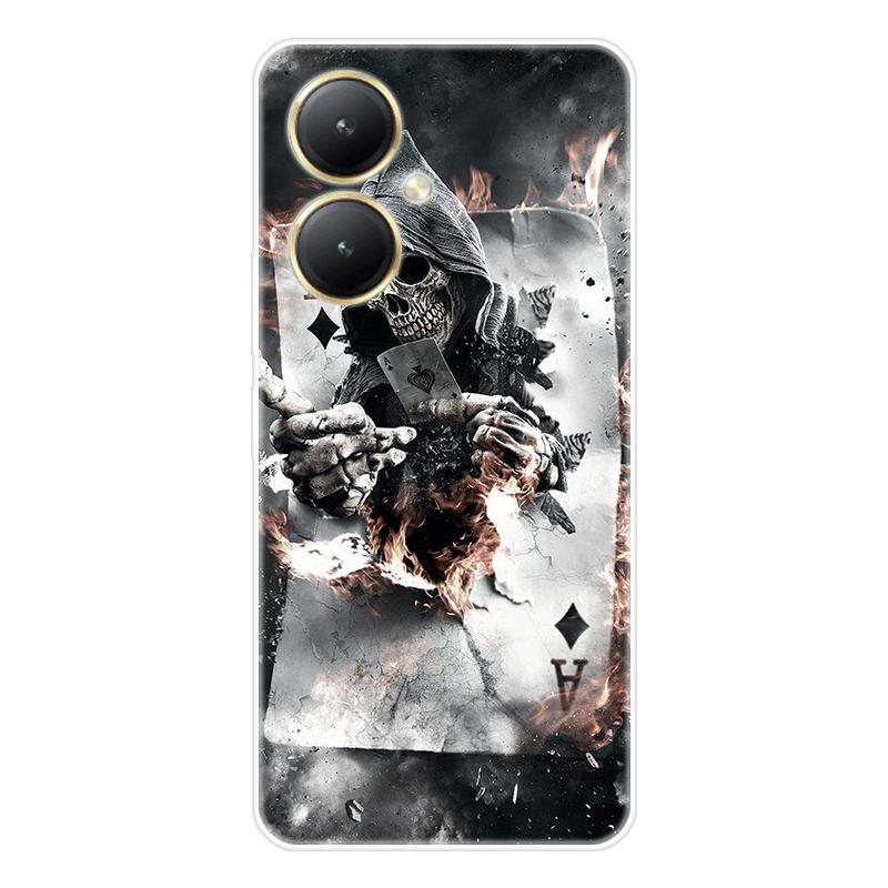 Для Vivo Y27 4G Y 27 5G чехол Мягкая силиконовая задняя крышка Чехол для телефона с рисунком из мультфильма Разнообразие