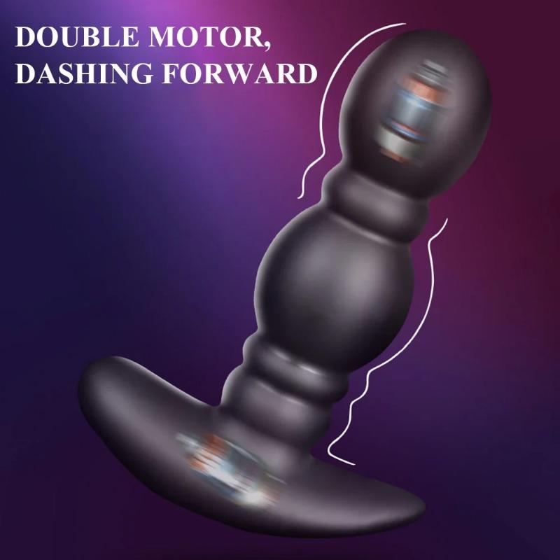 Надувной пульт дистанционного управления вибрирующая анальная пробка массаж простаты удовольствие анальный тренажер для расширения ануса взрослые пары анальные секс-принадлежности