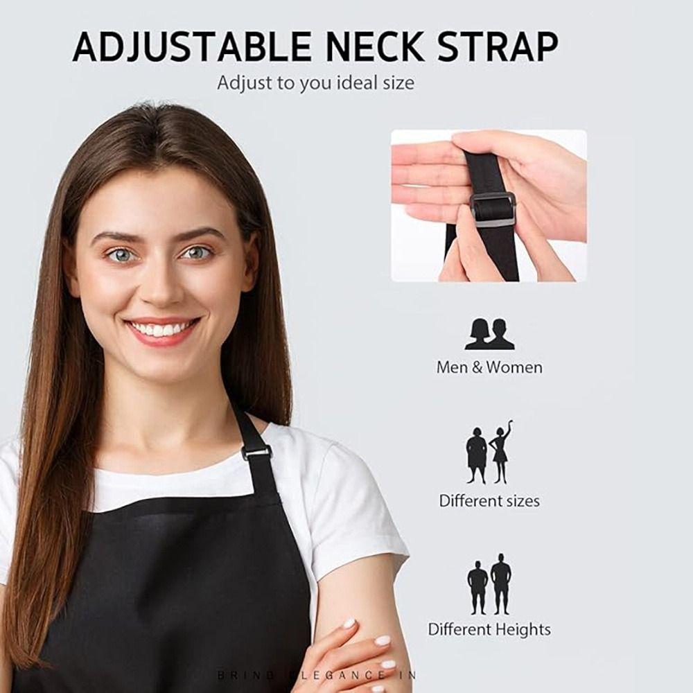 Водоотталкивающий нагрудник-фартук черный кейтеринг шеф-повар фартук новый кухонный фартук кафе магазин