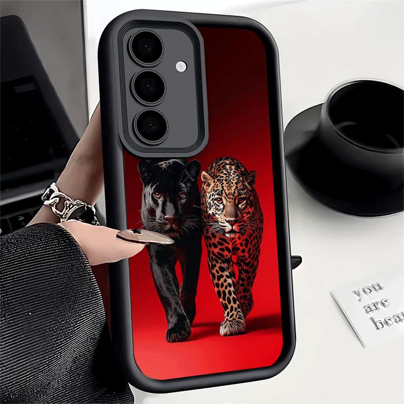 Phone Case for Samsung Galaxy A17 A16 A15 A14 A13 Black Panther Cool Animal A56 A36 A26 A55 A35 A25 A54 A34 A24 A53 A33 A23 A07