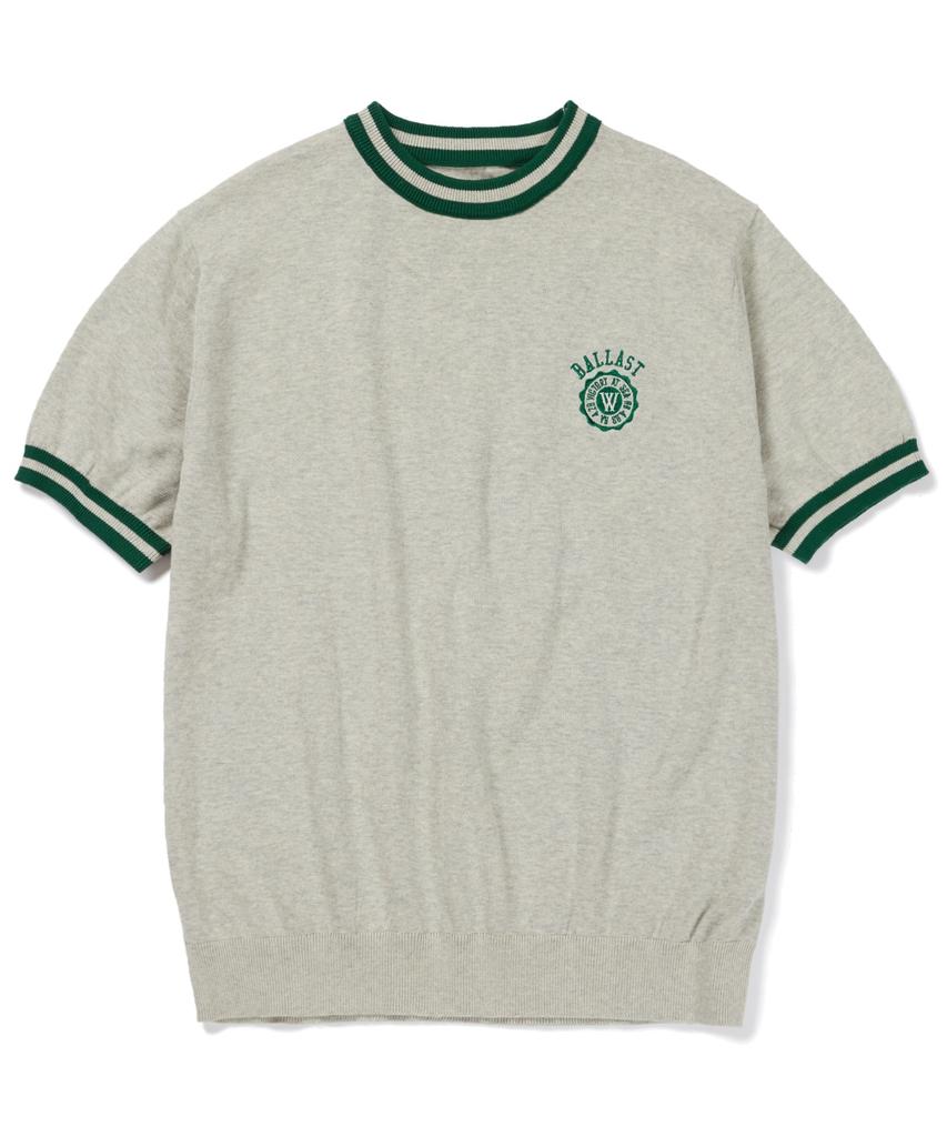 KND Ballast Athletic Ringer Tee Knit Melange Gray