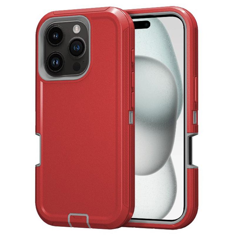 For iPhone 16 Pro Cell Phone Cases Detachable PC+TPU Drop-proof Back Protector Cover