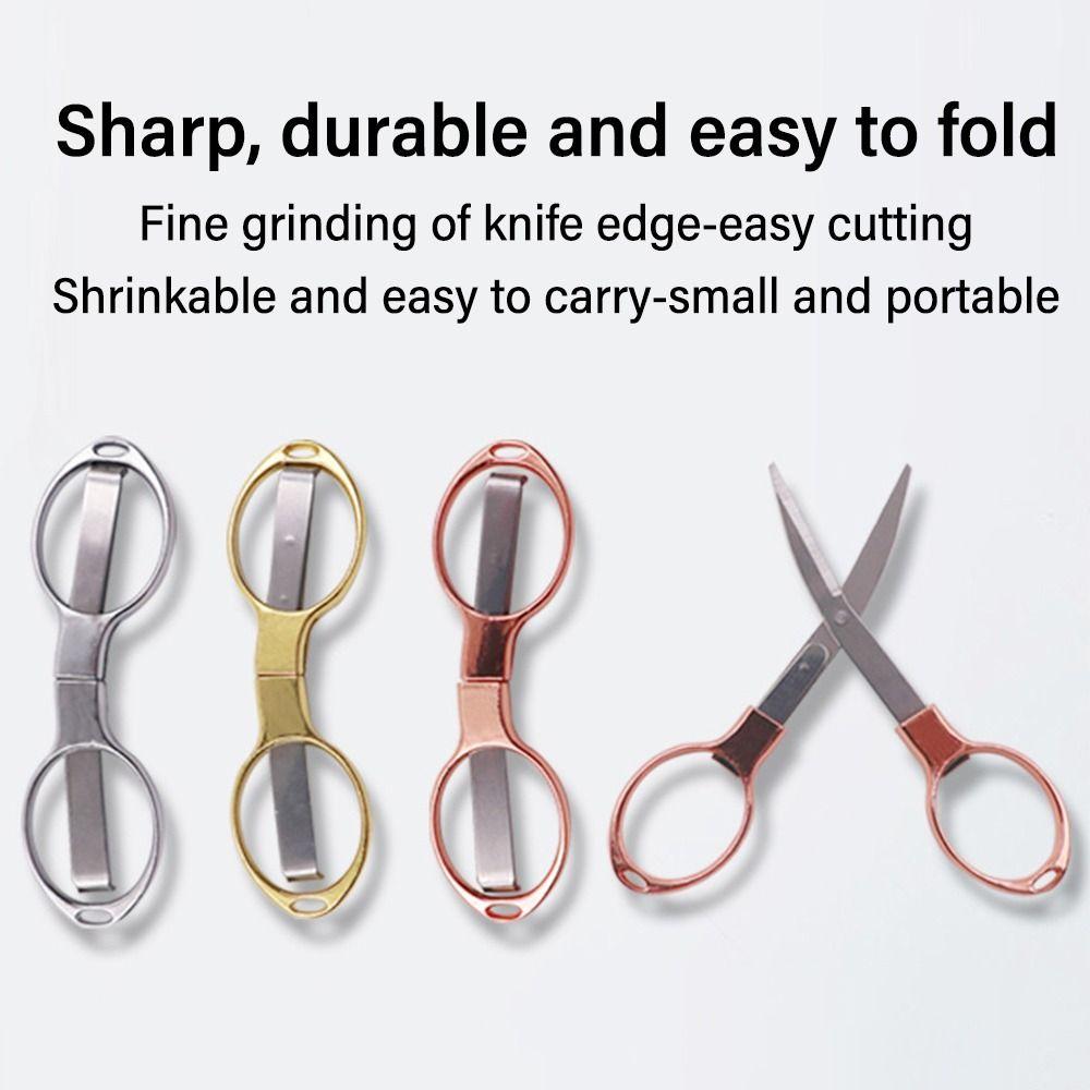 Stainless Steel Fishing Line Cutter Portable Needlework Scissors Stationery Scissors  Student