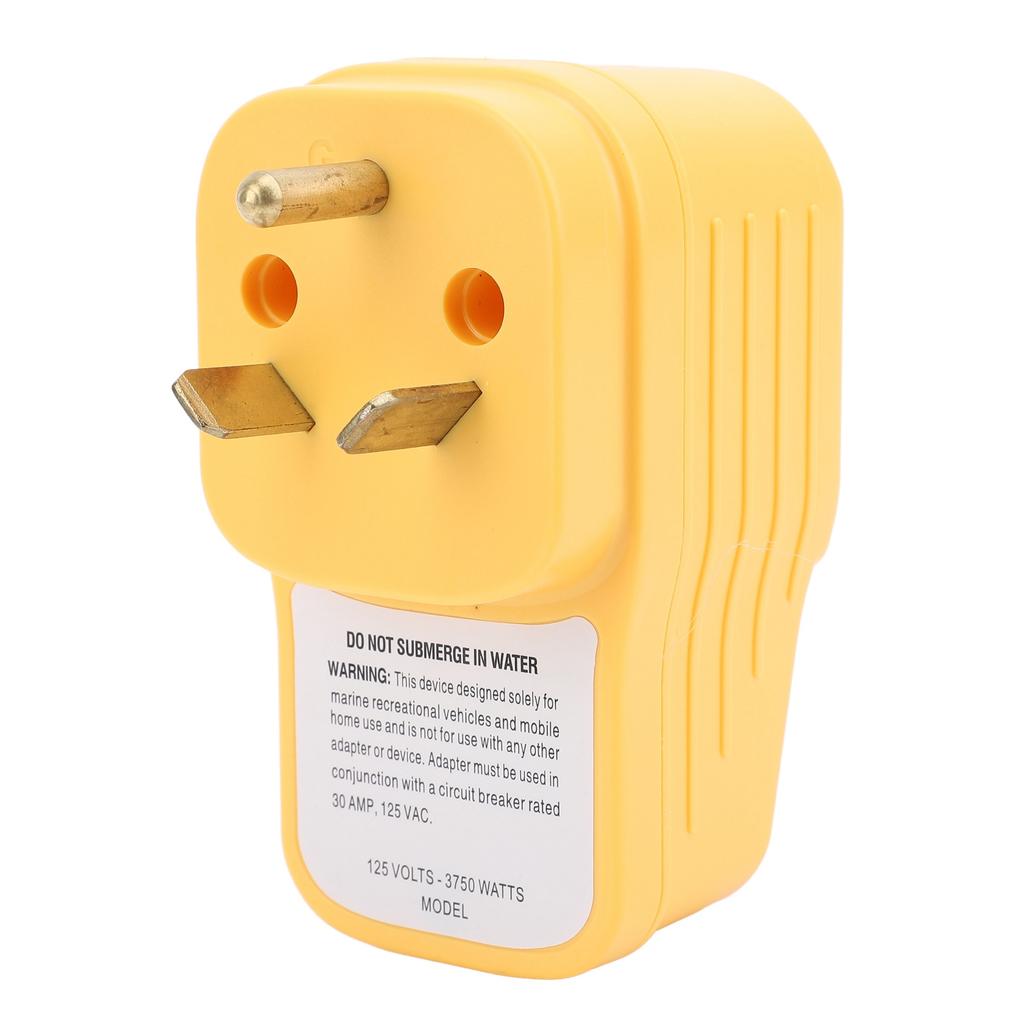 RV Surge Protector 30Amp Male to 30 Amp Female Adapter Circuit Analyzer with LED Indicator Light for Trailer AC125V