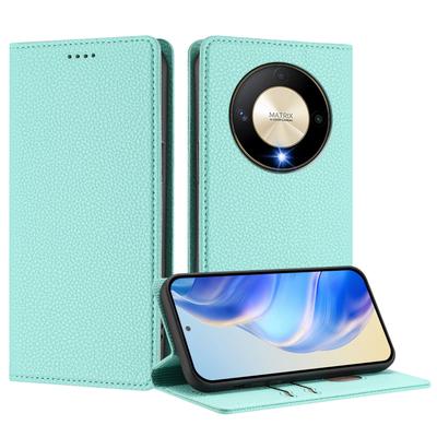 Для Honor X50 5G/Honor X9b 5G Чехол-кошелек с RFID-блокировкой Кожаный чехол для мобильного телефона с текстурой личи