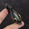 Labradorite Pendant Copper Wire Wrapped Pendant Labradorite Gemstone Jewelry Handmade Pendant Unique Pendant Copper Jewelry Gift For Mother