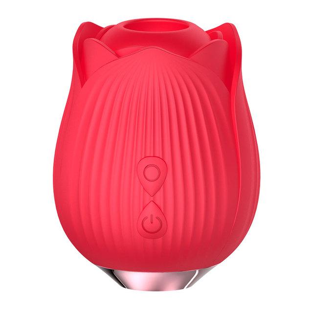 Вибраторы Rose Clit Sucker для женщин, 10-частотный мощный стимулятор клитора, вакуумное сосание