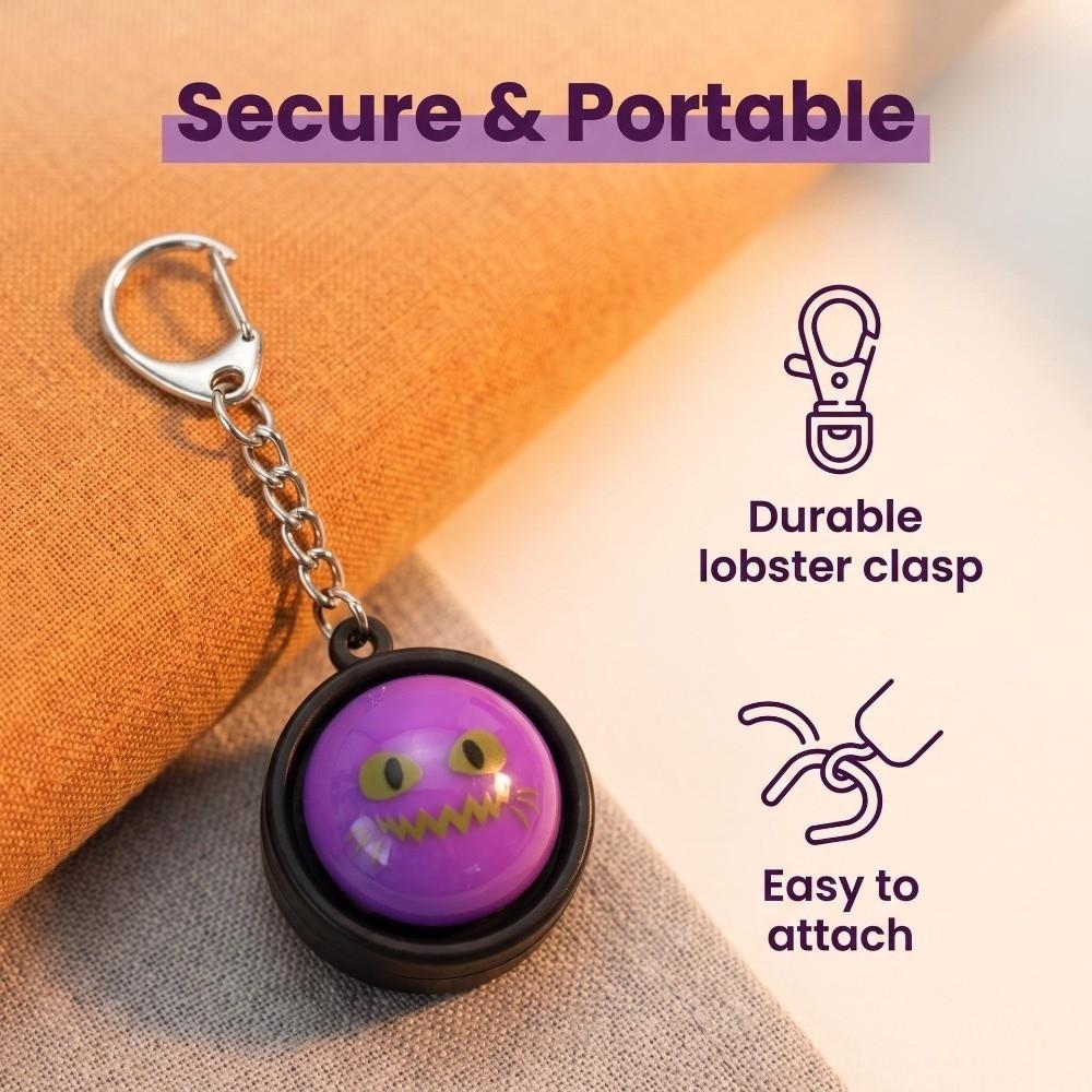 3D Printed Halloween Steamer Fidget Keychain Halloween Face Stress Charm Holiday Gift