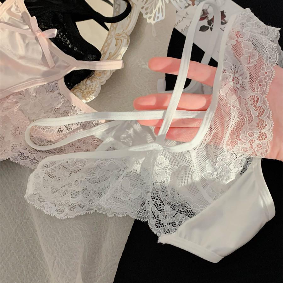 Эфемерная Лоза Снов - Женские Атласные Кружевные Трусики Французского Стиля с Высоким Разрезом и Низкой Посадкой 2025