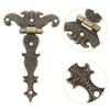 2pcs  Cabinet Hinge Retro Bronze Zinc Alloy Butt Hinges Antique Wooden Box Decorative Hinge Furniture Hardware Accessories