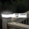 Solar Column Headlight IP65 Waterproof Outdoor Wall Light Fence Light Coffee Garden Light for