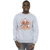 DC Comics Mens Shazam Retro Circle Distressed Sweatshirt