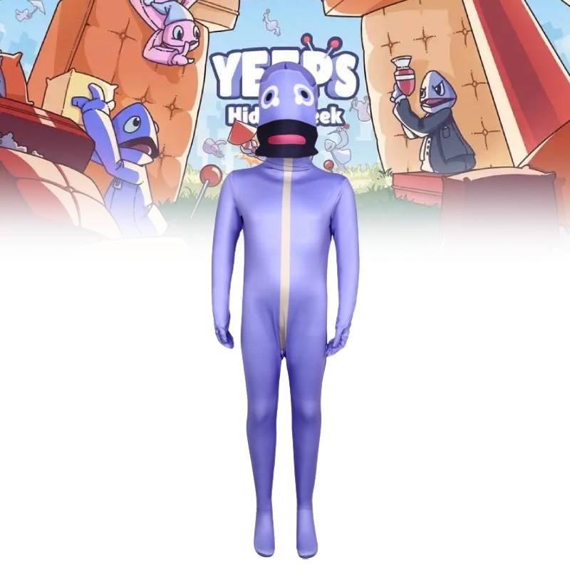 И Йипс Прятки Фиолетовый Косплей Костюм Игровые Комбинезоны Сценическое Выступление
