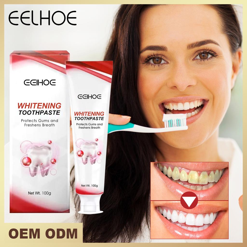 EELHOE Очищение зубов, отбеливающий мусс, зубная паста для глубокой очистки, пена, зубная паста удаляет пятна, свежее дыхание, инструменты для ухода за зубами, 100 г