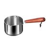 Double Button Stainless Steel Pot Comfortable Grip For Effortless Pouring Milk Pan Saucepan Milk Pot
