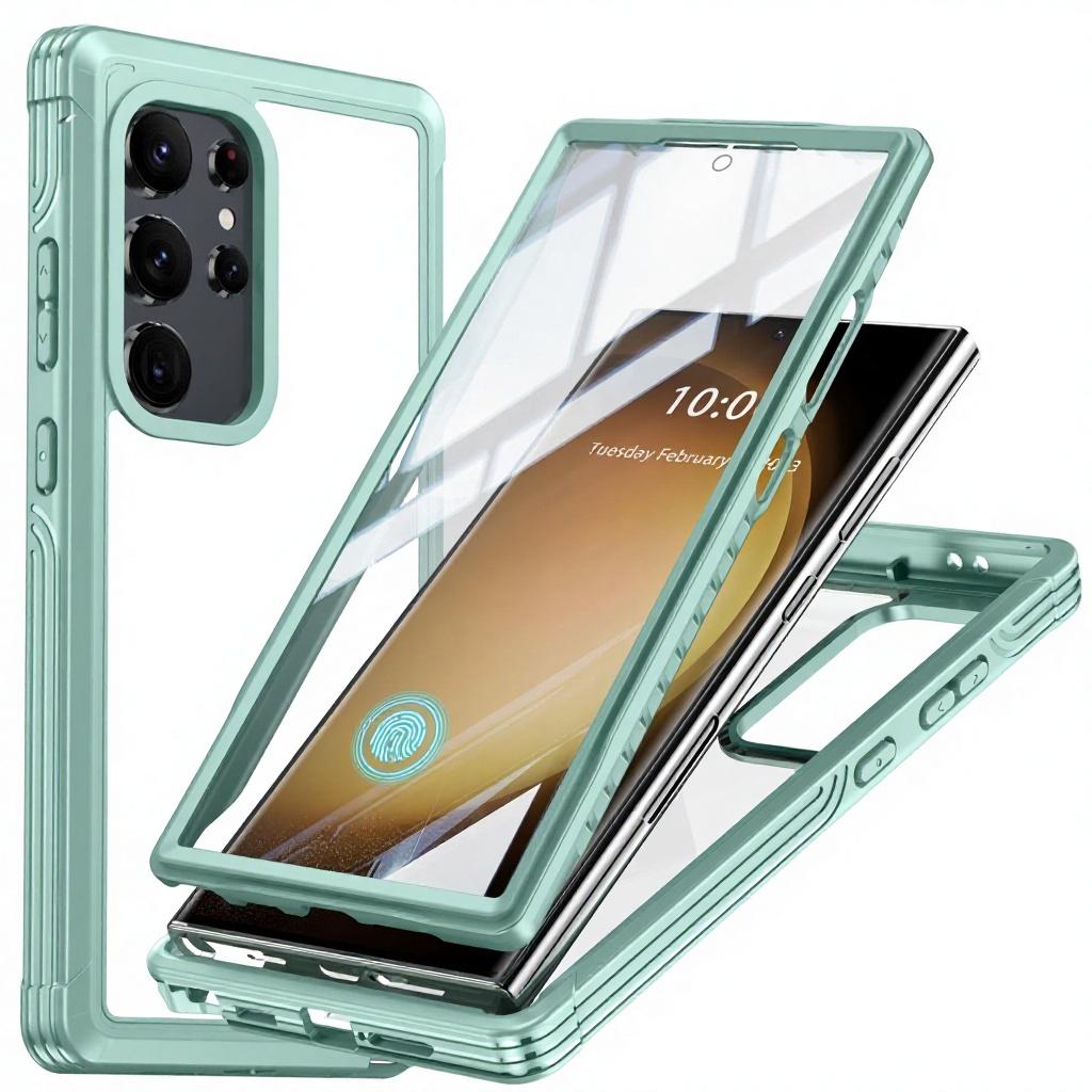 For Samsung Galaxy S25 Ultra Plus S23 Full 360 Magnet Protection Outdoor Waterproof Wireless Charge Case for Galaxy S24 Ultra