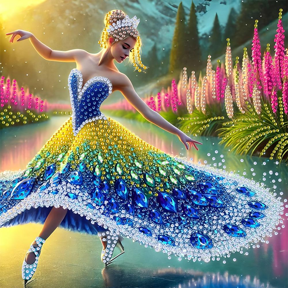 5D DIY Частичный набор для алмазной живописи со сверлом специальной формы, украшение для девочки 30x30 см