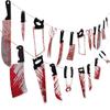 Halloween Ghost Festival Horror Atmosphere Decoration Blood Knife String Haunted House Dress Up Tricky Blood Knife Flag Pendant Spot