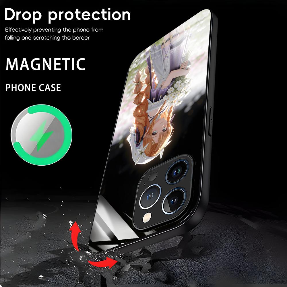 Wuthering Waves SIGRIKA Phone Case For iPhone17 16 15 14 13 12 11 X XR XS 8 Plus Mini Pro Max Glass Magnetic Case