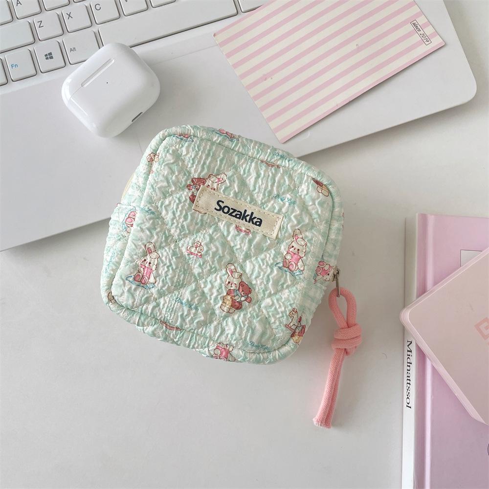 Мультяшная девочка, большая вместимость, сумочка для хранения гигиенических прокладок