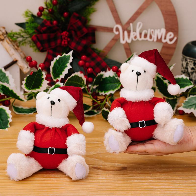 Charming Christmas Plush Bear Decoration Perfect For Holiday Kids Toys And Gifts