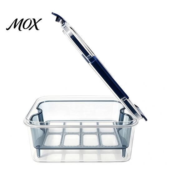 Breathable Food Container Crisper Box, with Mesh Drain Strainer, Tofu Whey Refrigerator Organizer Bin Separation Container, for Fresh Fruit Vegetable