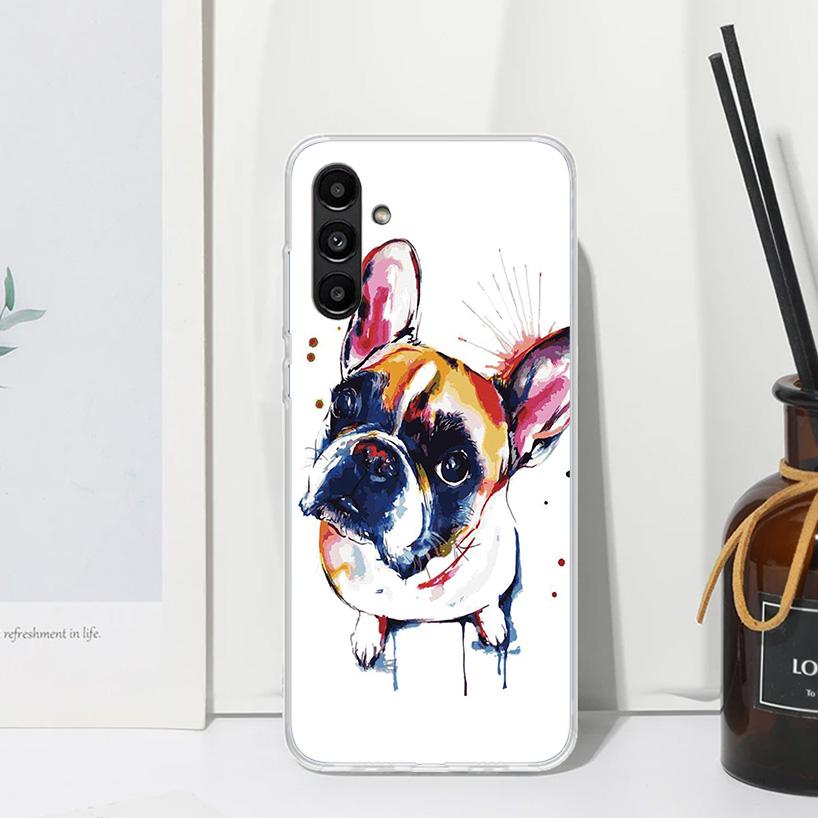 French Bulldog Dog Pug Phone Case For Samsung Galaxy A17 A37 A57 A16 A26 A36 A56 A15 A25 A35 A55 A14 A24 A34 A54 A13 A23 A33 A53