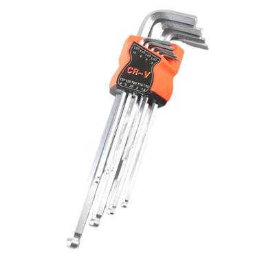 Набор Г-образных Torx ключей из 9 предметов, устойчивый к коррозии, для профессиональных механиков