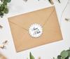 Darling Souvenir DIY Round 45 шт. Черный горошек Save The Date Wedding Stickers-1.6