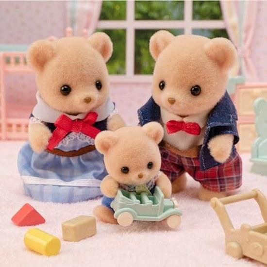 Sylvanian Families Doll Biscuit Bear Family FS-59 ST Mark Certification 3 years older Toy Dollhouse EPOCH