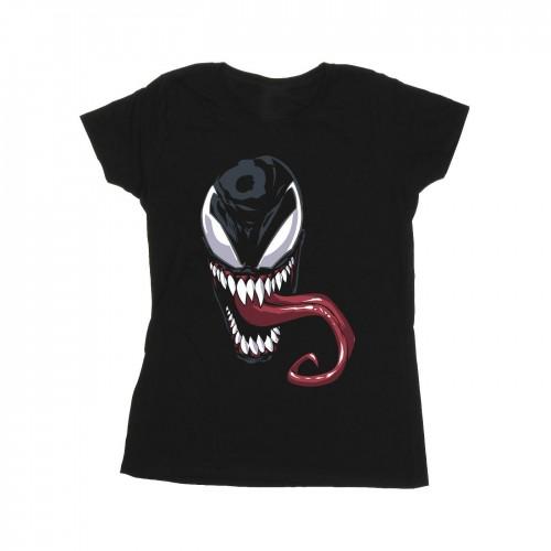 Marvel Женская/дамская хлопковая футболка Venom Face