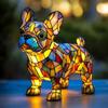 Лампа в виде корги и лампа в виде мопса:Подарки для любителей мопсов - DogSeries Art Night Light - Настольный ночник с изображением французского бульдога из окрашенной смолы - Собака из окрашенного стекла