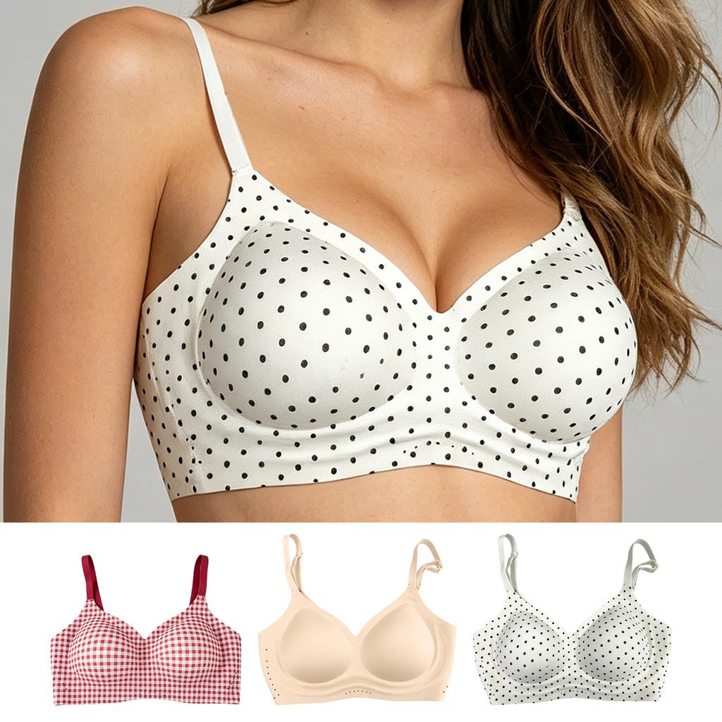 Zeriluna Breathable, seamless, wire-free support bra Push-up fixed cup seamless comfortable underwear