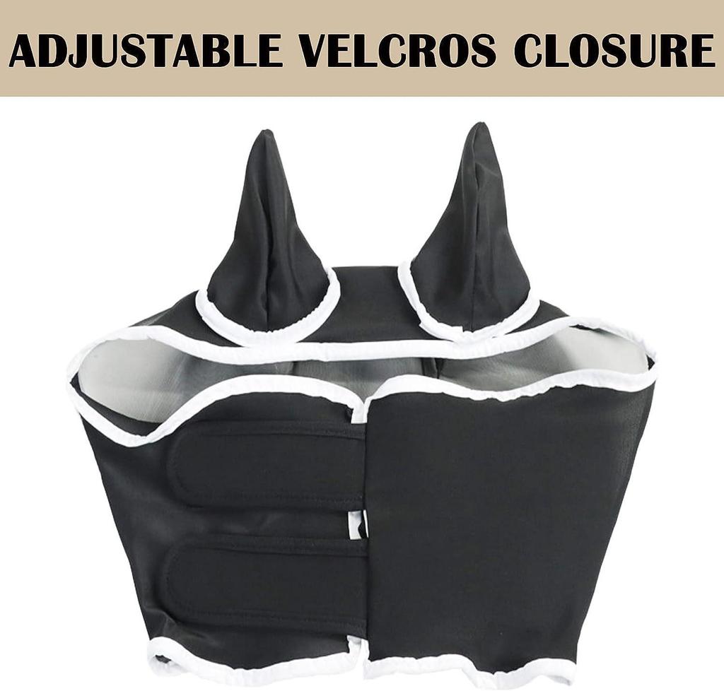 Маска для лица лошади для верховой езды - Москитная и насекомозащитная сетка от мух