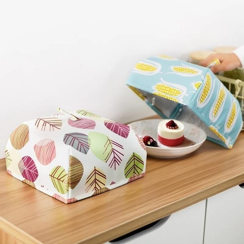 Складные крышки для еды Сохраняют тепло Горячие Крышка из алюминиевой фольги Блюда Изоляция Утилиты Кухонные аксессуары для стола Инструменты