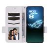 Чехол для Asus ROG Phone 8 5G/ROG Phone 8 Pro 5G с ремешком на запястье, кошелек из ПУ-кожи с текстурой личи, чехол для телефона
