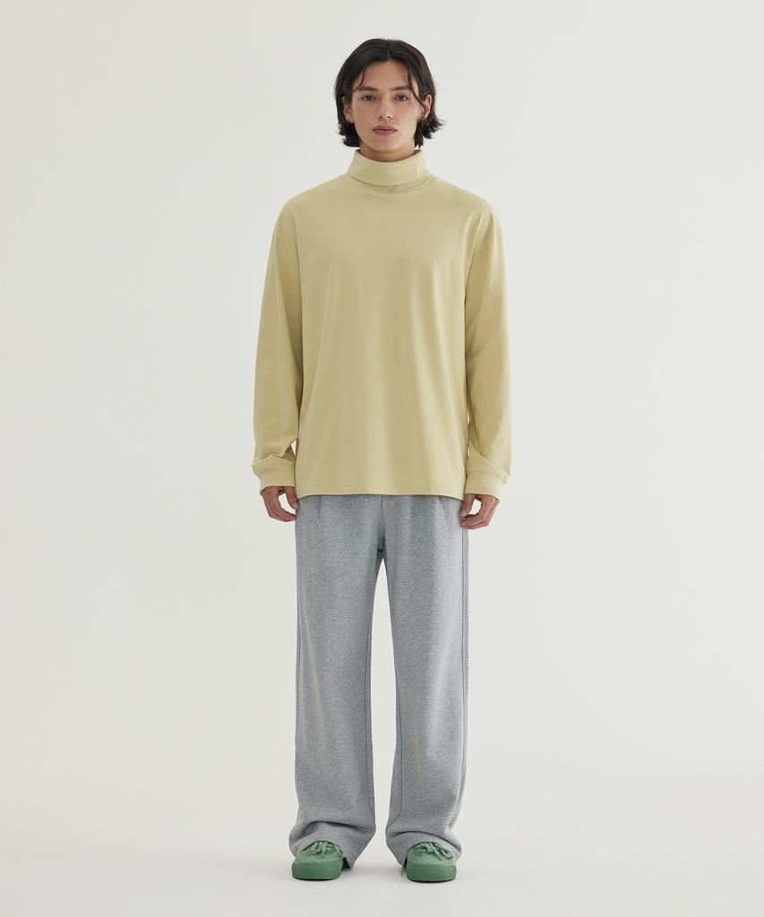 COVERNAT Semi-Wide Signature Symbol Sweatpants Melange Gray