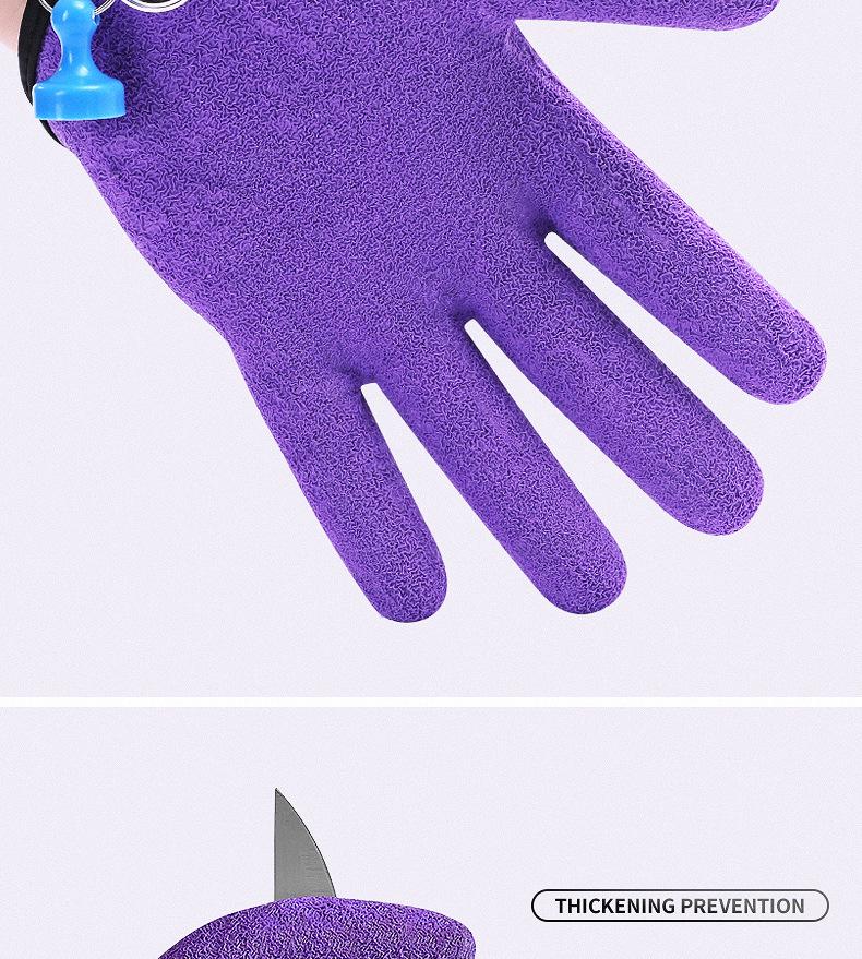 Утолщенные перчатки для ловли рыбы с защитой от проколов: Нескользящий, водонепроницаемый для морской и скальной рыбалки